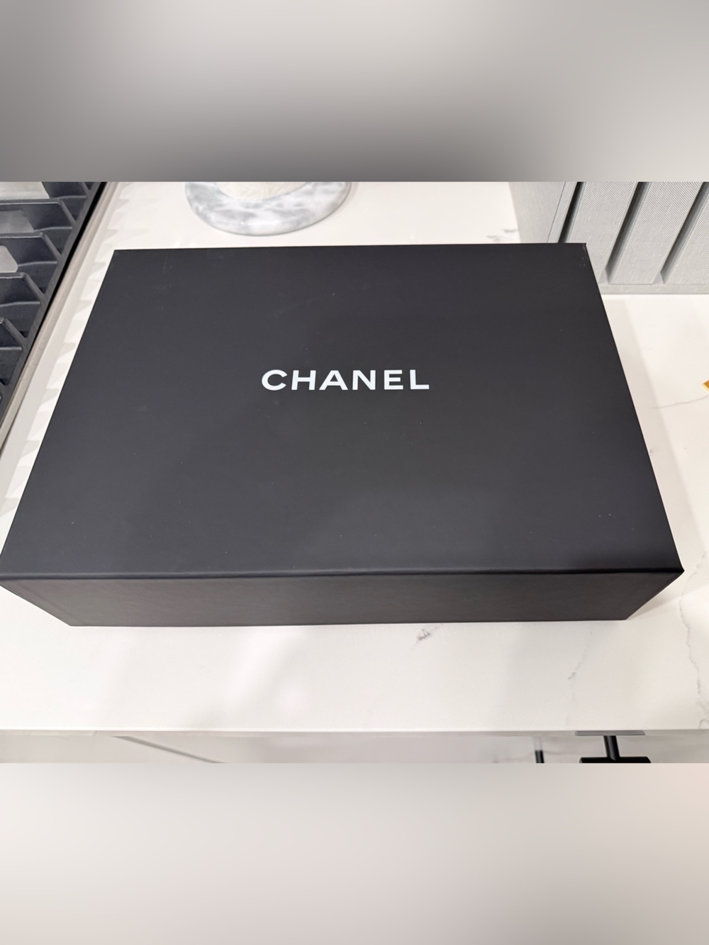CHANEL Black & White Branded Accessory Box